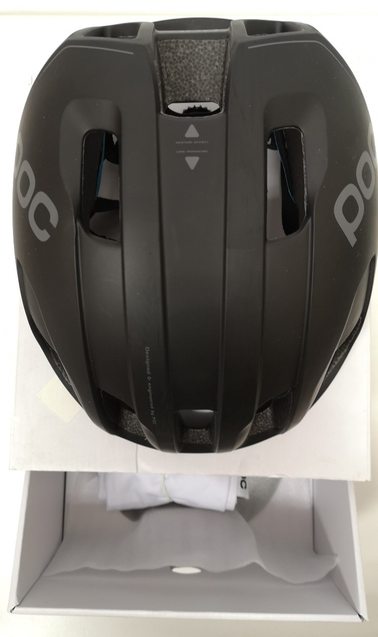POC Ventral Spin Uranium Black Matt 270g 56-61 Bicycle Helmet with Box