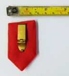 Army Gorgets Gold Braided Knife / Dagger With Decorative Border With Clip Back