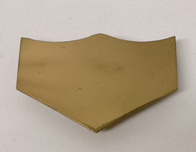 Brass Belt Tip End for Ceremonial Belts