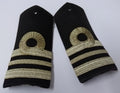 Naval Officers Lieutenant Commander Shoulder Boards Epaulette Black Faded Ribbon