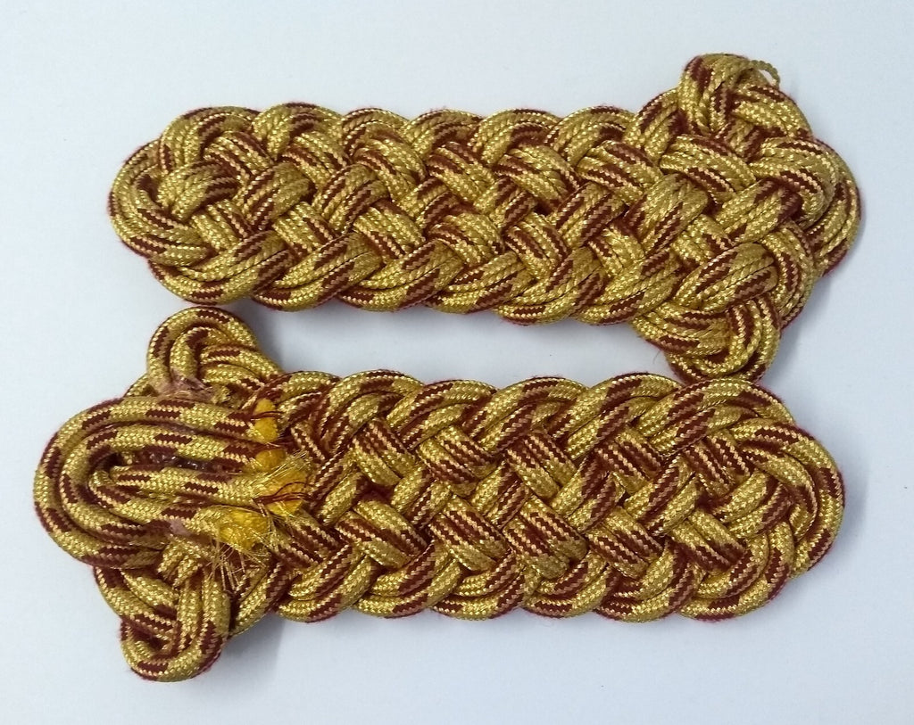 Shoulder Cords Senior Officer Gold Braid Cords No Attaching Straps or Insignia