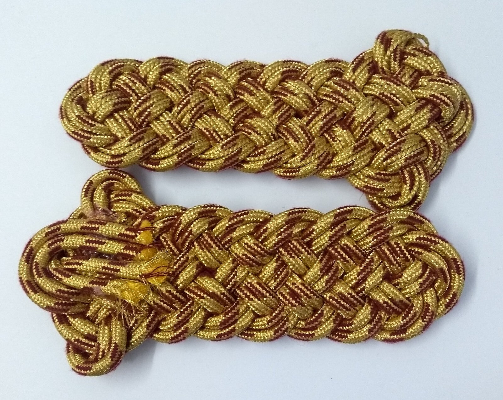 Shoulder Cords Senior Officer Gold Braid Cords No Attaching Straps or Insignia