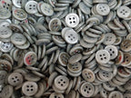 Buttons 100 Vintage 4 Hole for Dress Shirts Pearlesque Light Green 11.2mm NOS
