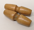 Wooden Toggles for Sleeping Bag Clothing Crafts Sewing DIY x2 pairs
