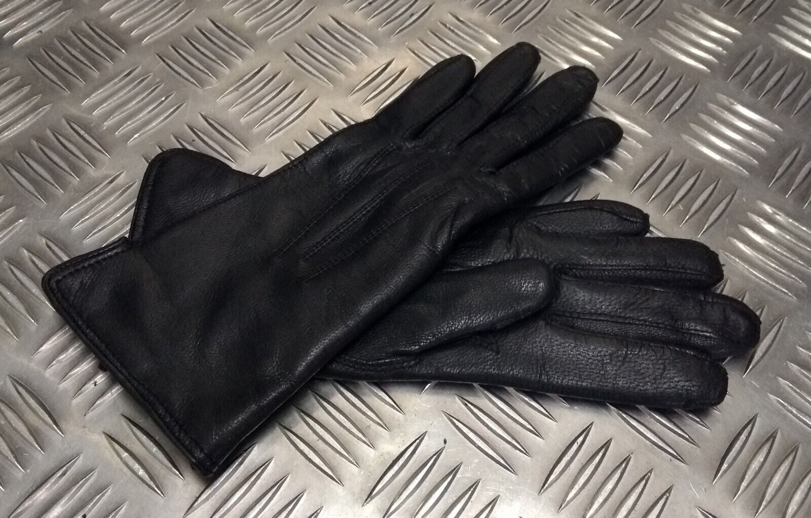 Black Leather Ladies Formal Dress Gloves 3 Dart - Size 6½ - NEW