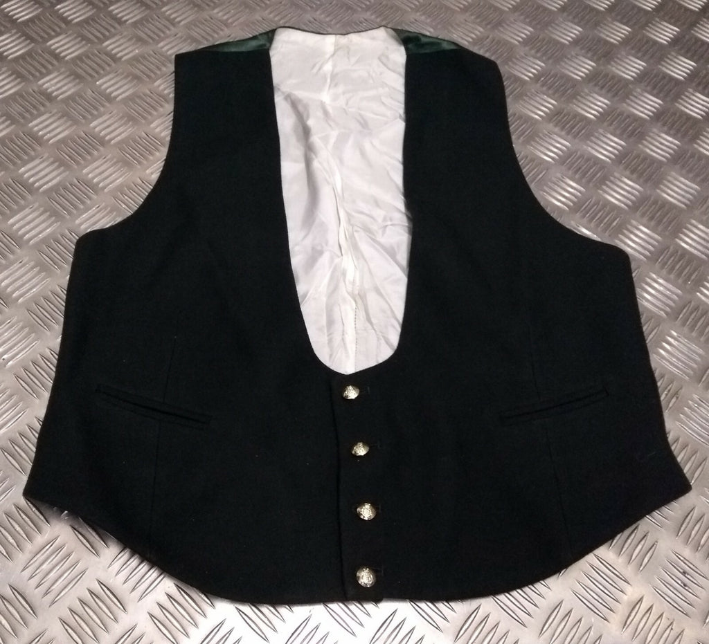 British Army Issue Green Mess Dress Waistcoat With Intelligence Corps Buttons