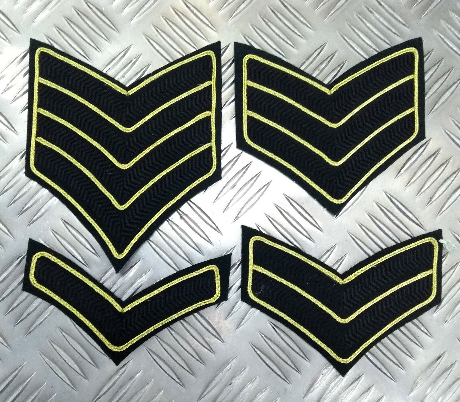 Genuine British Army Issue Royal Green Jackets & Rifles Rank Chevrons Assorted