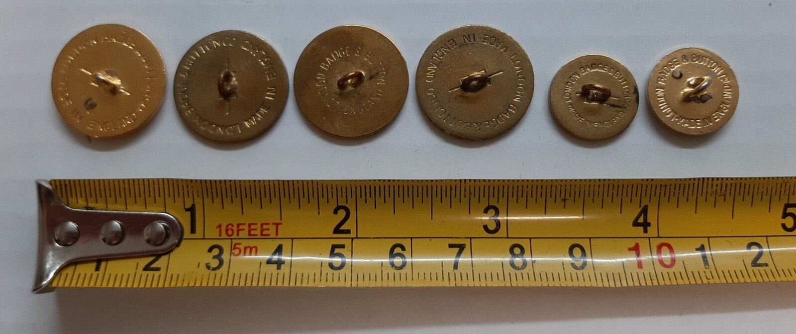 RAOC Army Buttons British Royal Ordnance Corps Assorted Small/Medium x 6