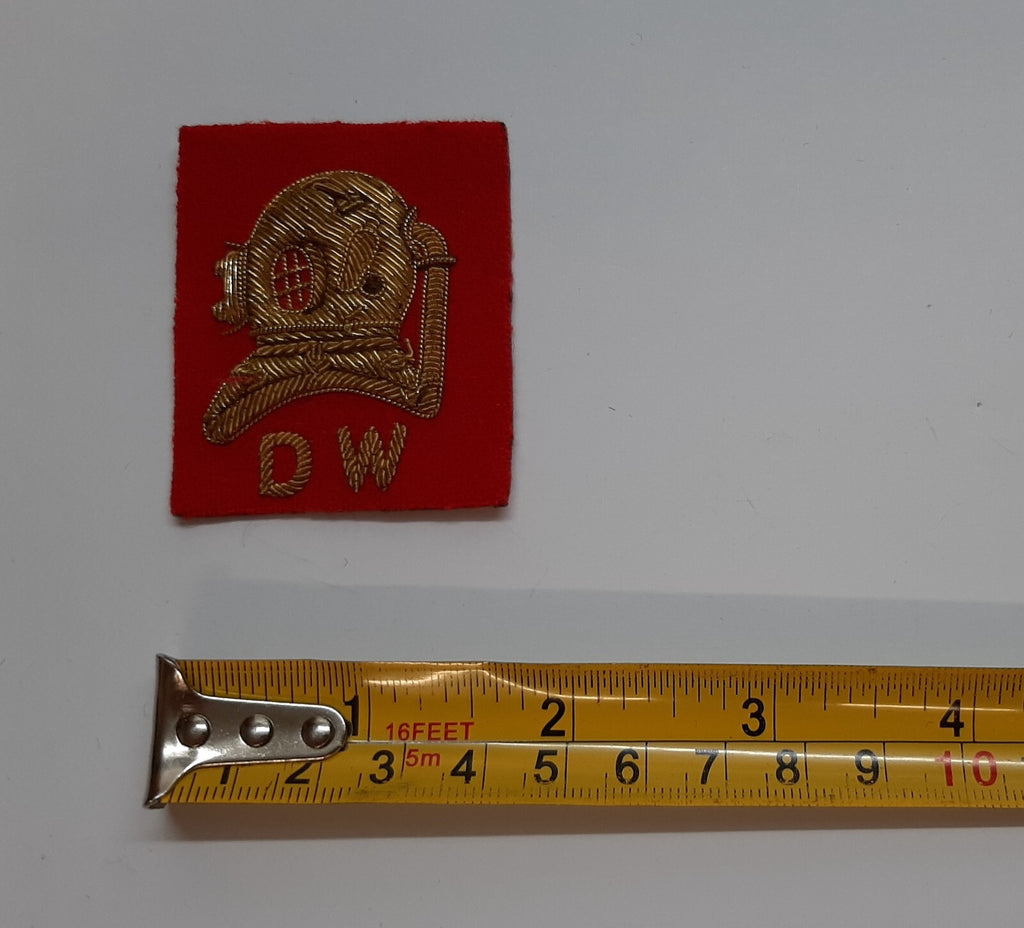 Engineers Divers Badge Obsolete Embroidered British R E Divers Insignia D W