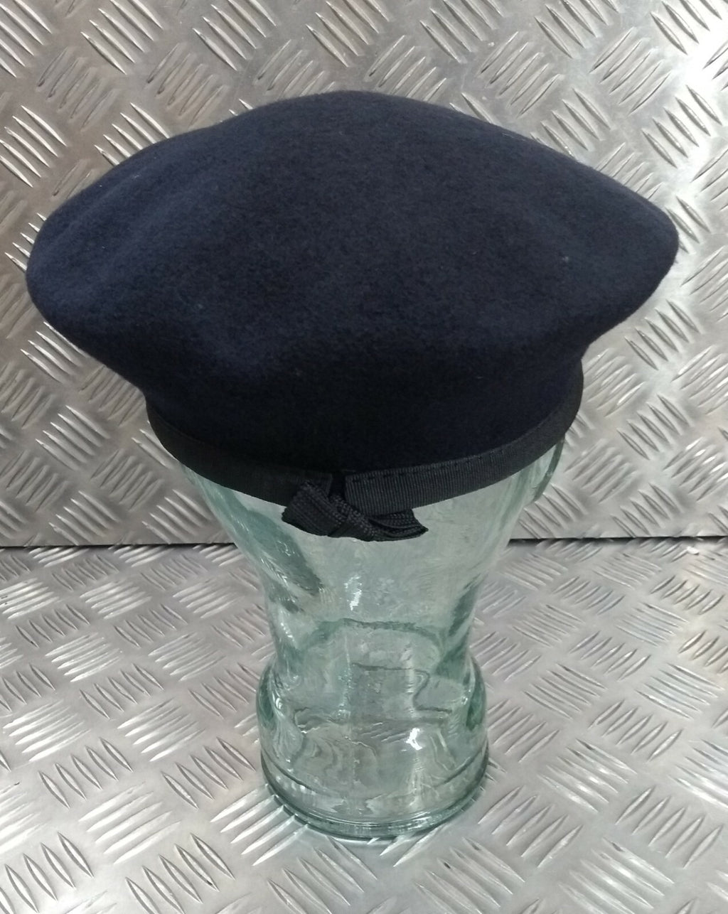 Hobsons of London Style Dark Blue Lined 100% Wool Beret