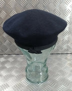 Hobsons of London Style Dark Blue Lined 100% Wool Beret