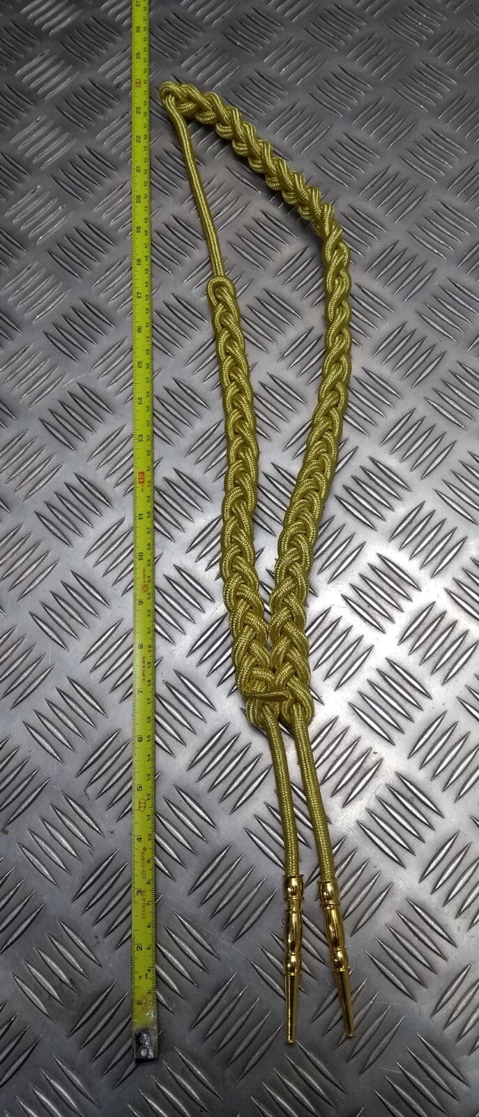 Bahrain Half Aiguillette NG & Officers Ceremonial Lanyard Metallic Gold Tip Ends