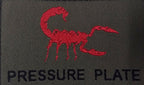 OD Green Army Patch Red Scorpion "Pressure Plate" Additional Morale Badge