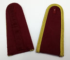 Senior Officer Shoulder Boards Abu Dhabi Obsolete Stock Maroon Melton Gold Braid