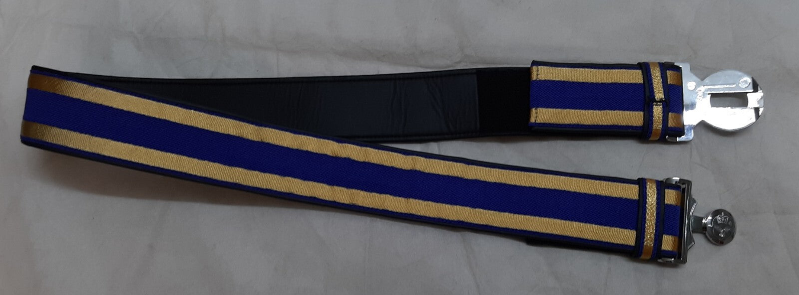 Hobson Production Sample Blue & Gold Ceremonial Belt With RAF Royal Air Force Locket