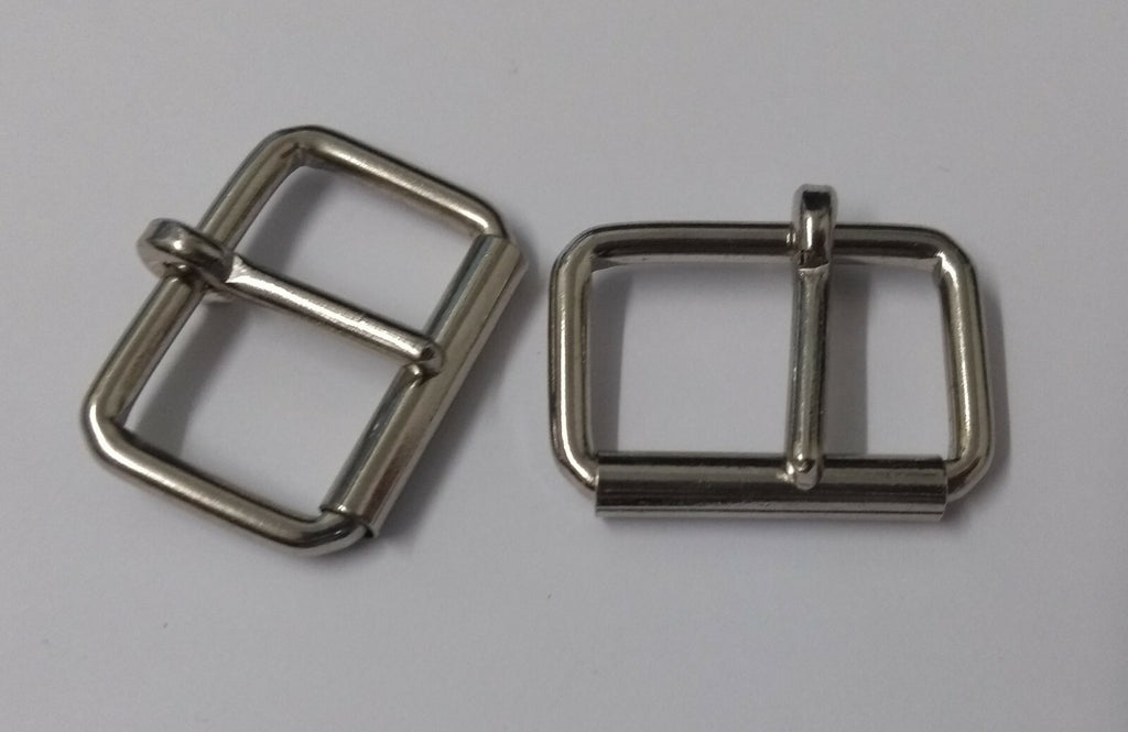 Genuine Specification 1" Nickel Plated Small Roll Buckles X2 STD256