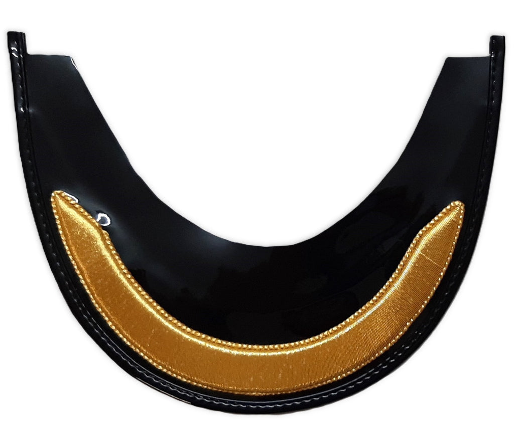 Field Ofc Peak British 20mm Gold Bar Visor for Dress Hat / Cap Small New