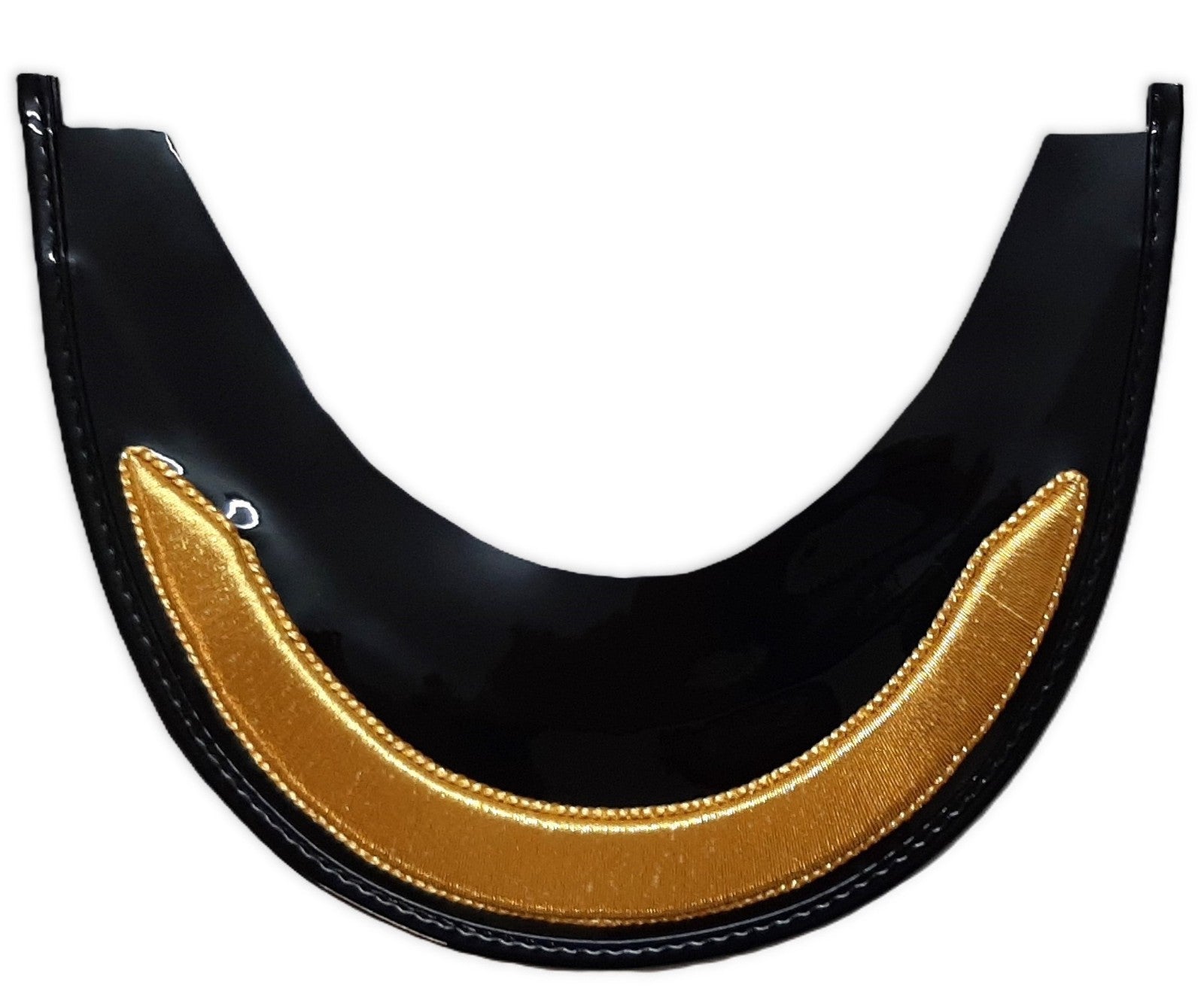 Field Ofc Peak British 20mm Gold Bar Visor for Dress Hat / Cap Small New