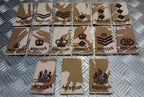 Genuine British Army Desert Camo Mercian Rank Slide Various Ranks - NEW