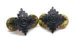 Rank Stars Pips British Army Black Officer Insignia Tria Juncta In Uno 5/8"