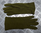 AFV Crewmans Gloves Olive Green FR Fire Resistant Treated Fabric Size Small