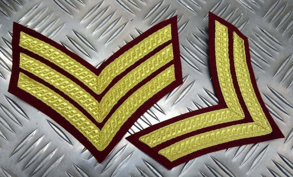 Genuine British Army Issue Parachute KRH Regimental Gold Braided Chevrons