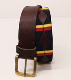 Royal Electrical and Mechanical Engineers REME Leather Polo Belt Brass Buckle