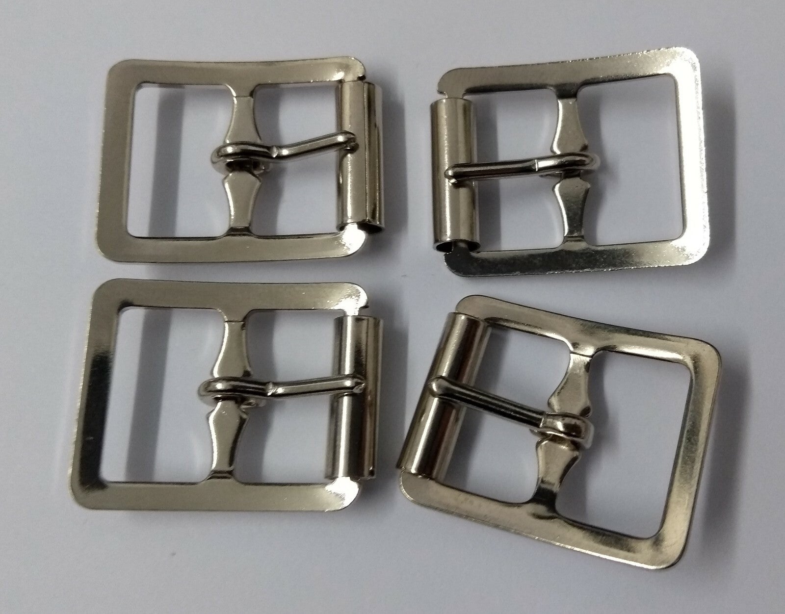 Genuine British Issue 5/8"Nickel Plated Small Roll Buckles X4 STD41