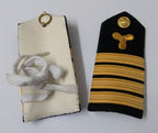 Naval Senior Officers No1 Uniform Shoulder Boards Epaulette Black & Gold Detail
