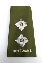 Army Lieutenant Rank Shoulder Slide & Botswana Embroidered Insignia Epaulette X1