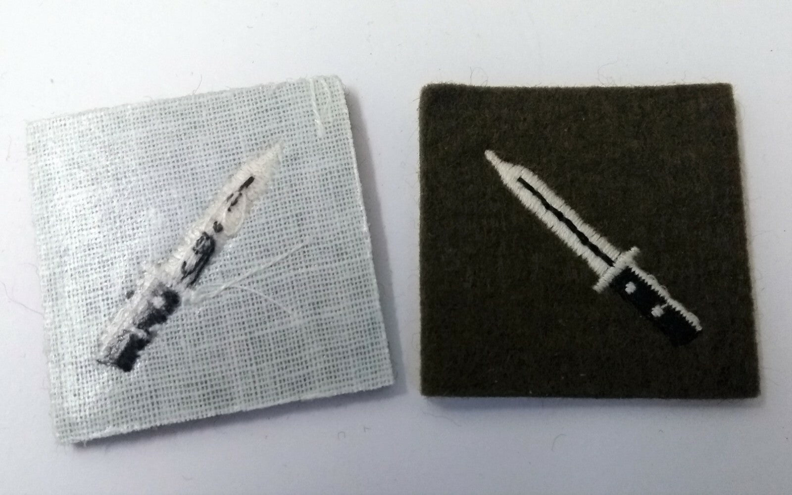 Genuine British No2 Khaki Army Class 1 Soldier Skills Badge C1 1 Pair ASPS249