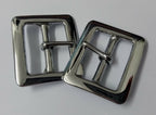 Genuine British Issue 1" Chrome Plated Single Prong Buckles X2 STD46