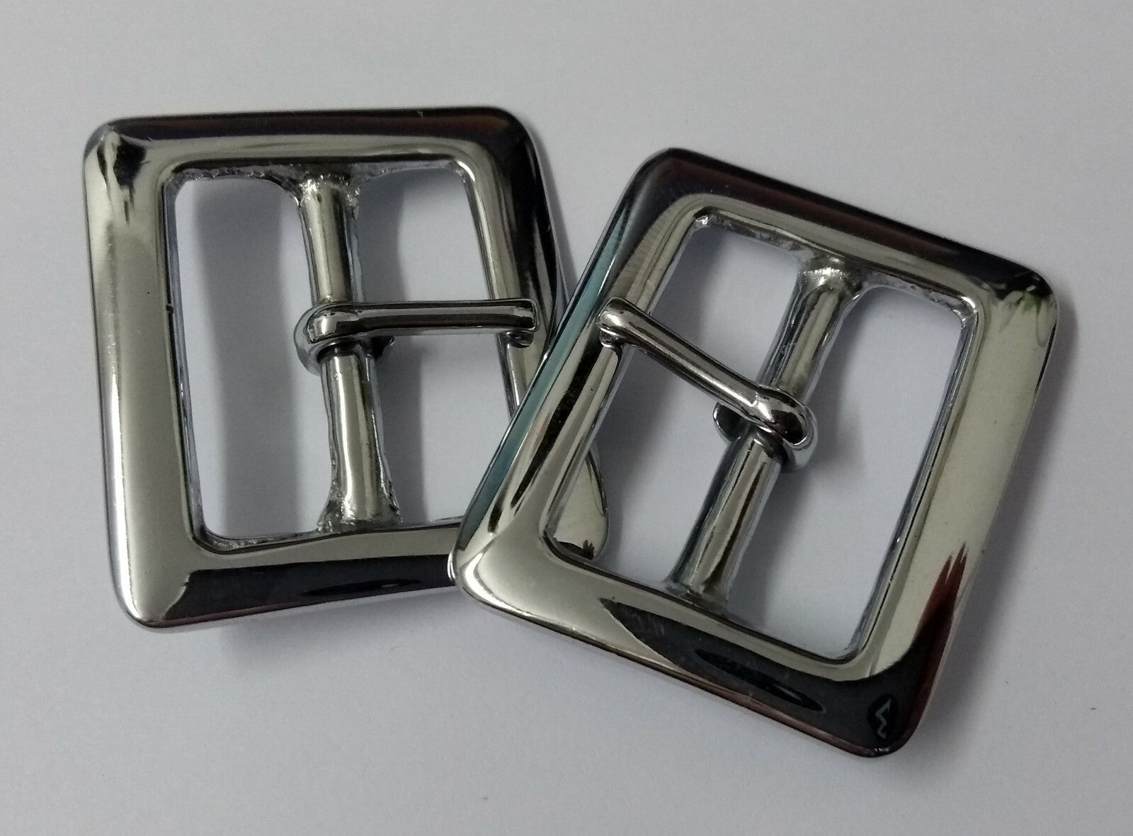 Genuine British Issue 1" Chrome Plated Single Prong Buckles X2 STD46