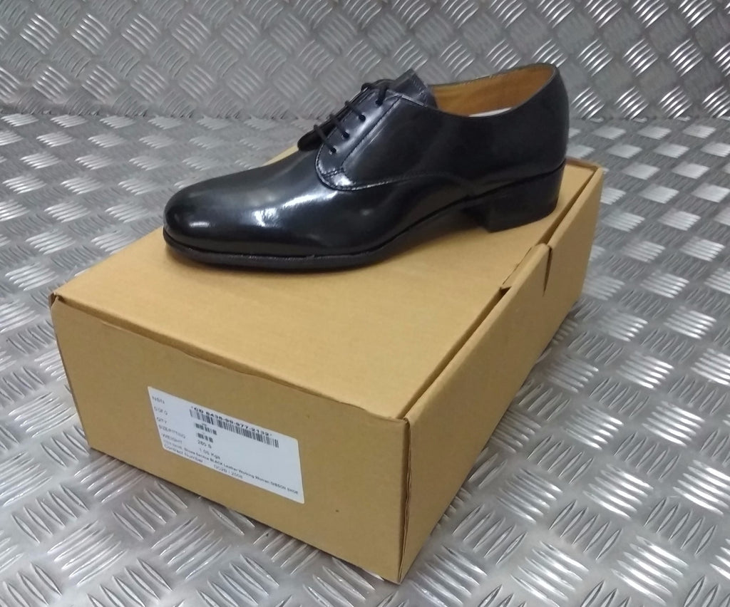 Women's Service Shoes Black Gibson Leather With Leather Soles NEW