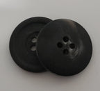 Vintage Army Buttons Old Pattern British Mottled Grey 4 Hole Size 22.6mm