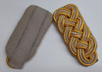Luftwaffe Style Shoulder Boards Senior Officer Gold and Silver 3 Ply Cords