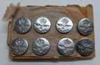 Vintage Buttons RAF Royal Air Force Kings Crown Ring Backed