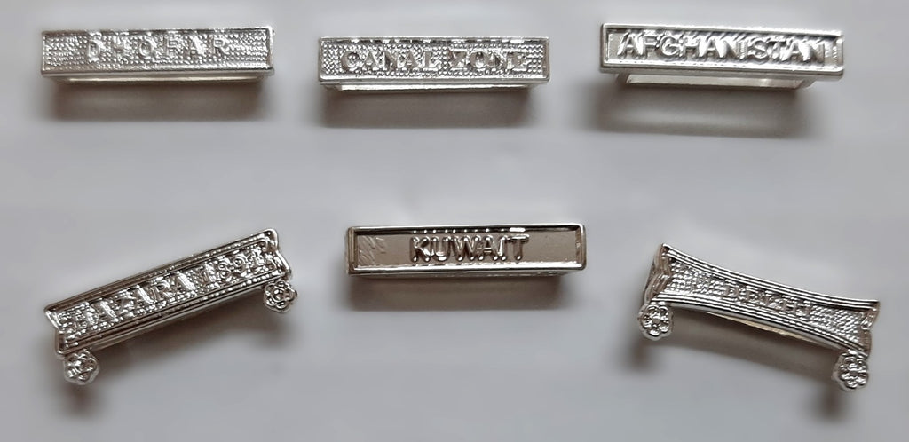 Medal Clasps British Six Mixed Campaign / Award Bars for Collectors