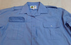 RAF Royal Air Force Airforce Blue Shirt Long Sleeve Kempton Manufactures Pre Production Sample 17.5"