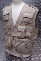 Fishing Hunters Photographers Multi Pocket Vest Desert/Beige - NEW