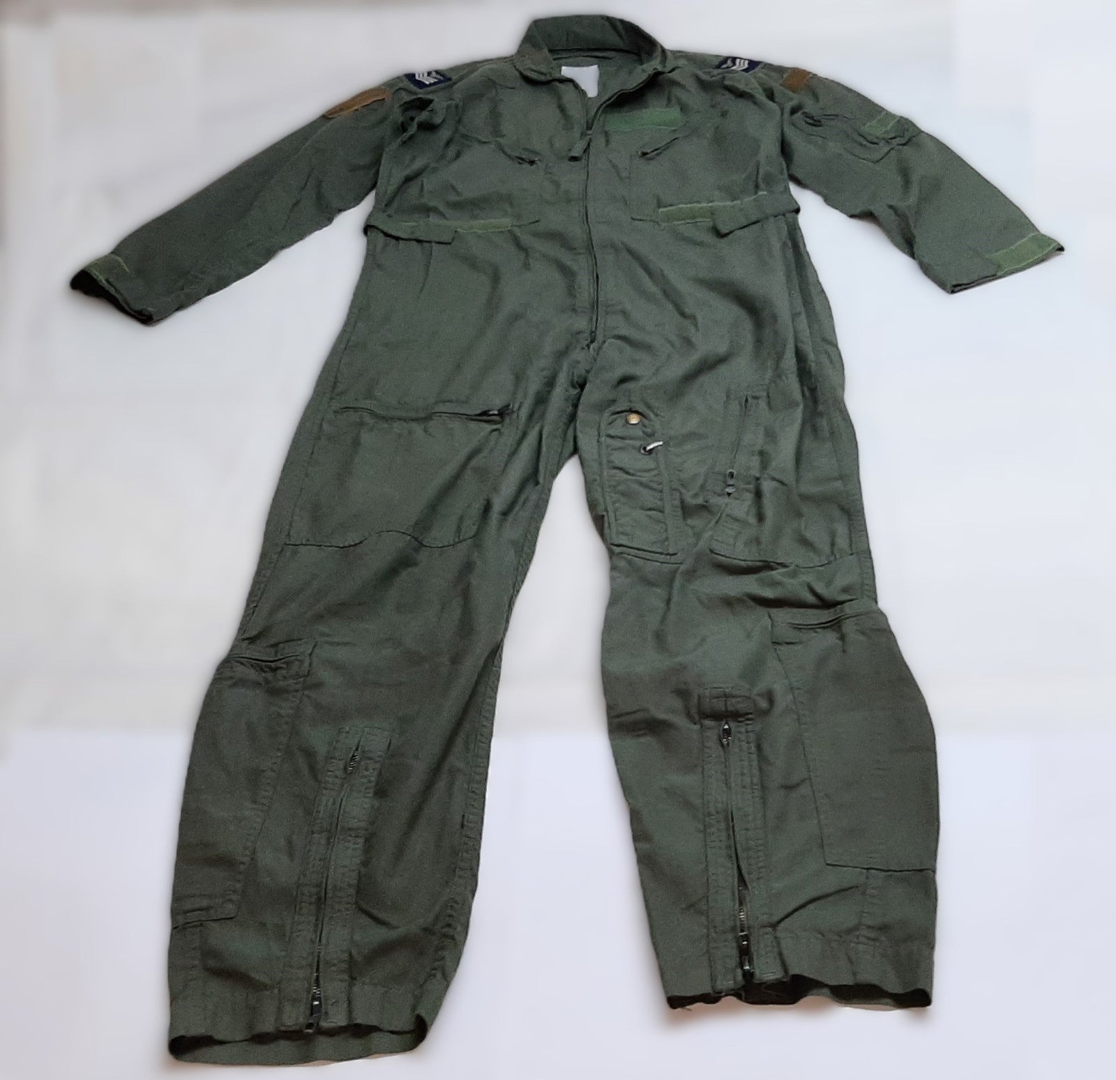 RAF Royal Air Force Flying Suit With UK Badges Coveralls Flyers CWU 27 / P Class 1 42R