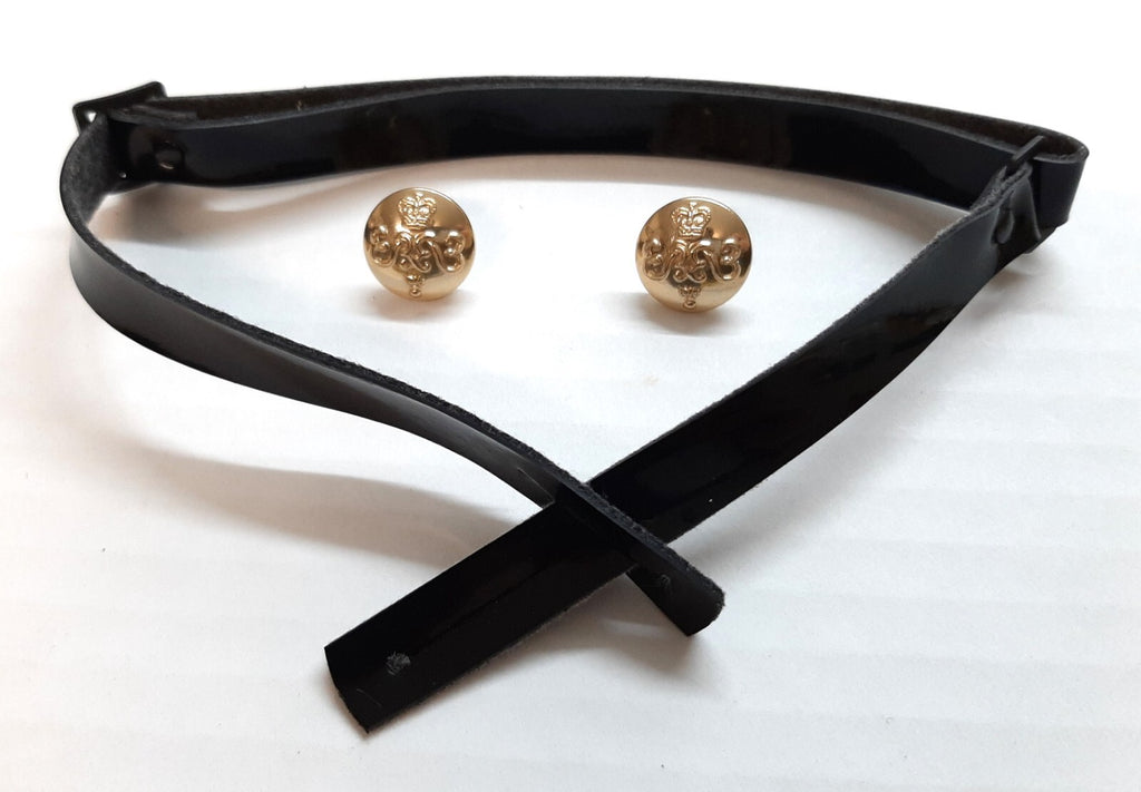 Honourable Artillery Co Chinstrap Set British Army Complete With Buttons & Rings