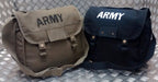 Military Type ARMY Print Canvas / Haversack Shoulder Bag Festival Asst Cols