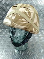 Genuine British Army Cadet Mk7 Style Fully Adjustable Helmet With Camo Cover
