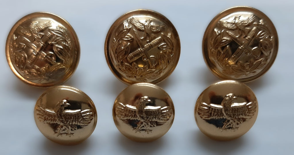 Badges and Buttons British Made 17 Piece Set For Collectors