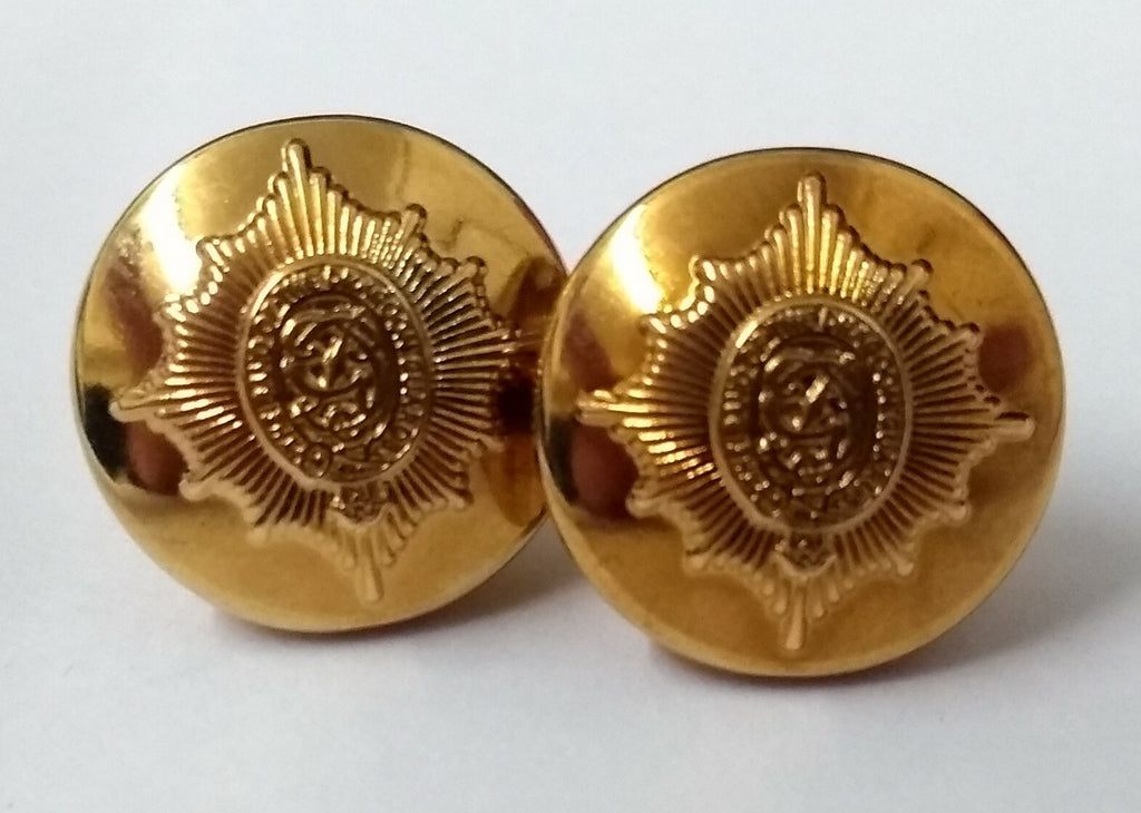 Genuine British Army The Band of The Dragoon Guards Dress Buttons 1 Pair ASBT130