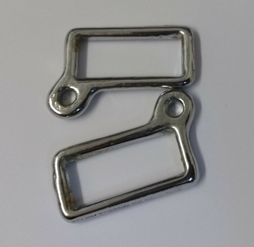 1" Chrome Looped Belt Stay & Hanger British Made Issue x 2 NEW
