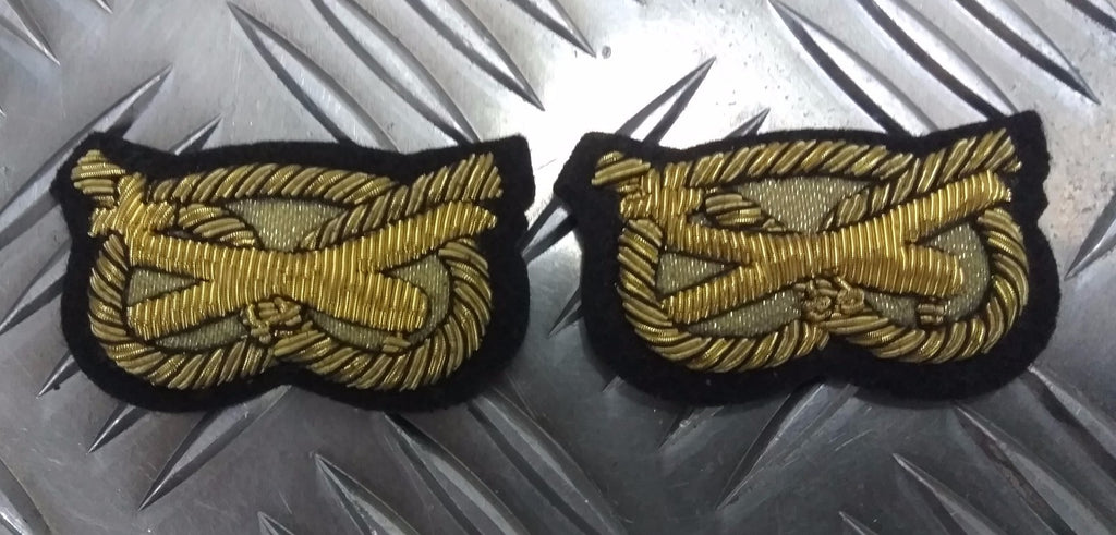 No1 & Mess Dress "The Mercian Regiment" Gilt Wire Arm Patches British Army