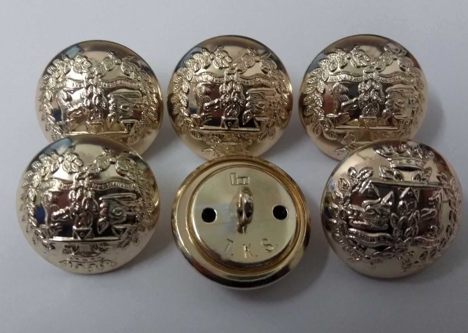 Genuine British Army Argyll & Sutherland Highlanders No1 No2 Dress Buttons 40L
