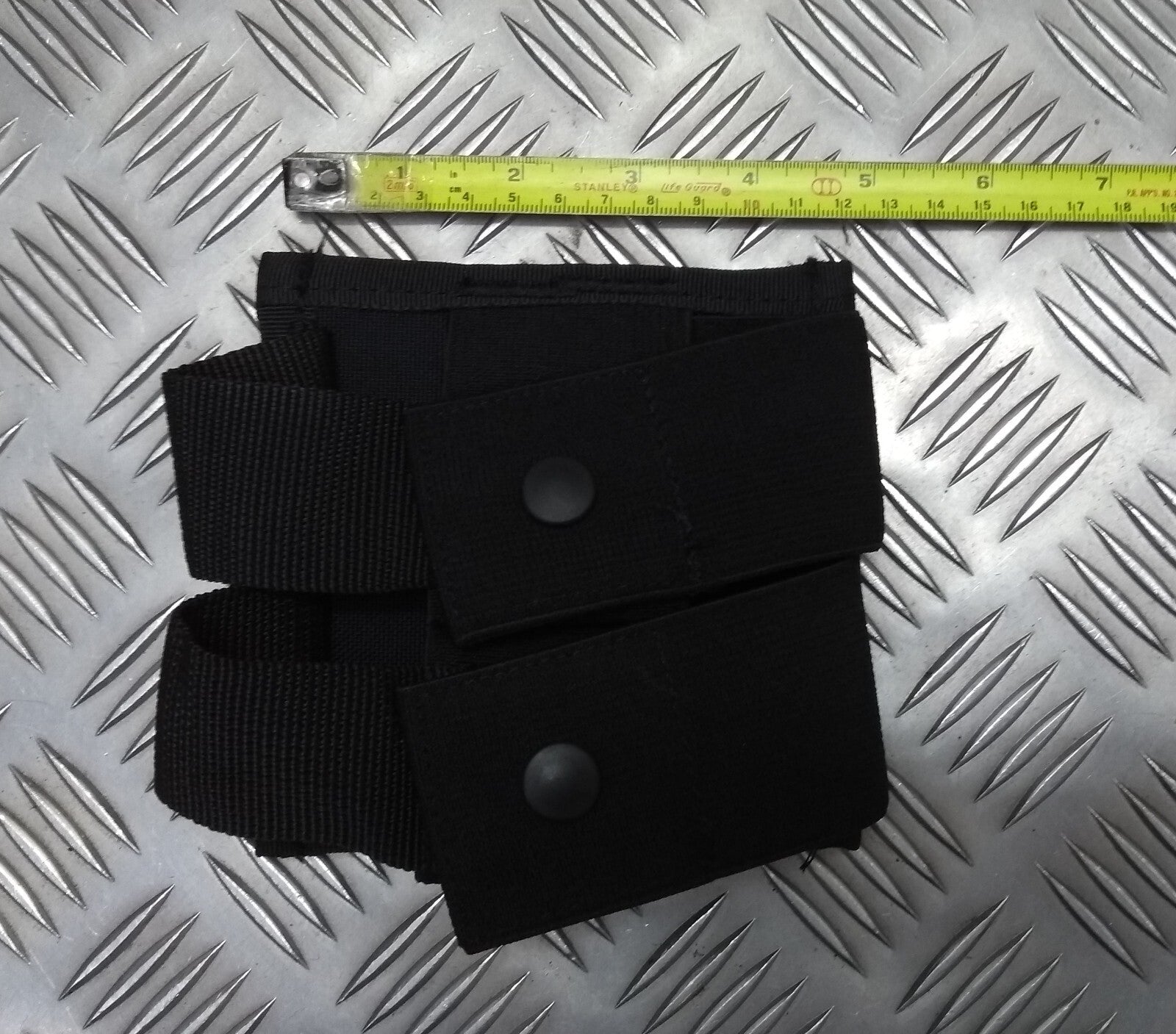 Double Mag Holder Molle Compatible Stealth Black Spec Security Detail